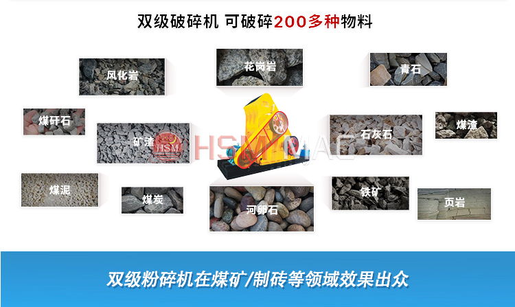 濕料粉碎機 濕煤用什么粉碎機好?試試雙級粉碎機無篩底不堵料 易于維護